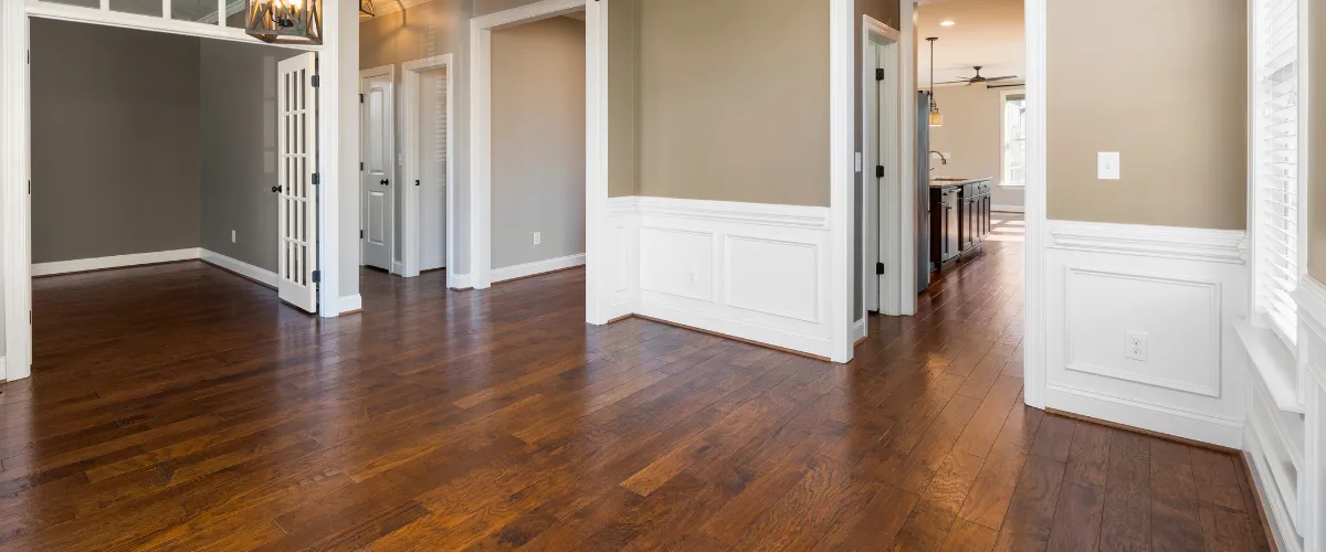 hardwood floor hallway