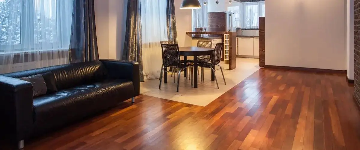 Hardwood Flooring Installed in Living Room